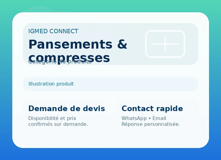 Pansements et compresses