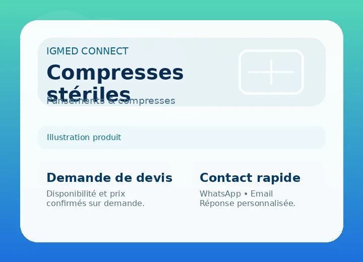 Compresses stériles