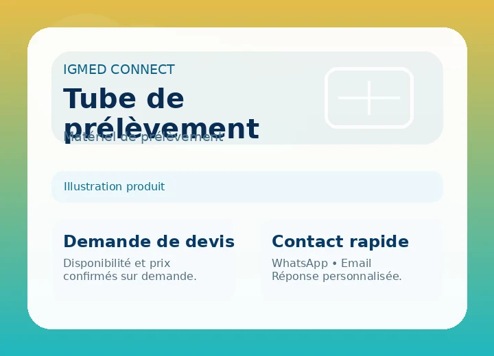 Tube de prélèvement