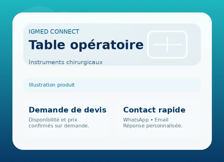 Table opératoire