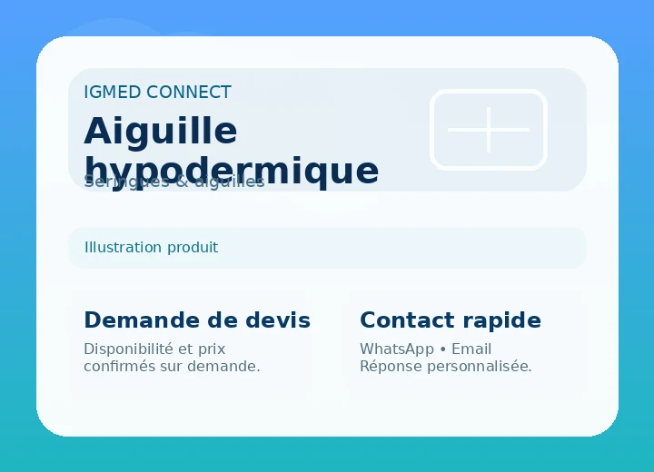Aiguille hypodermique